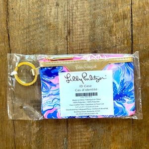 Lilly Pulitzer ID Case, NWT, Blue and Pink